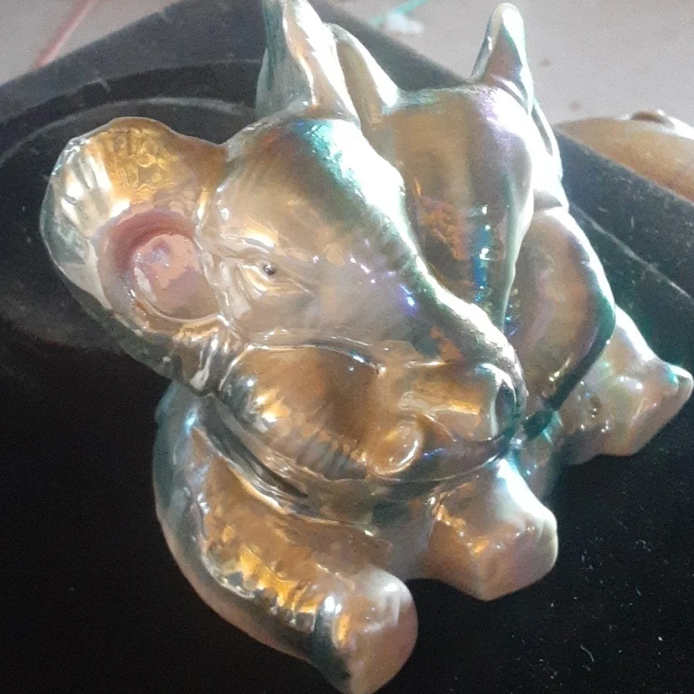 Iridescent Elephant Decor Piece